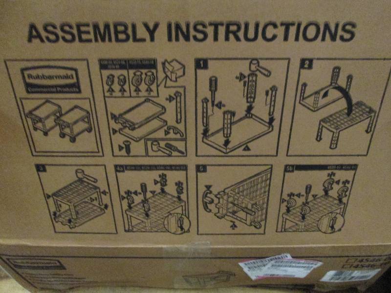 lot 198 image: rubbermaid heavy duty plastic utili...