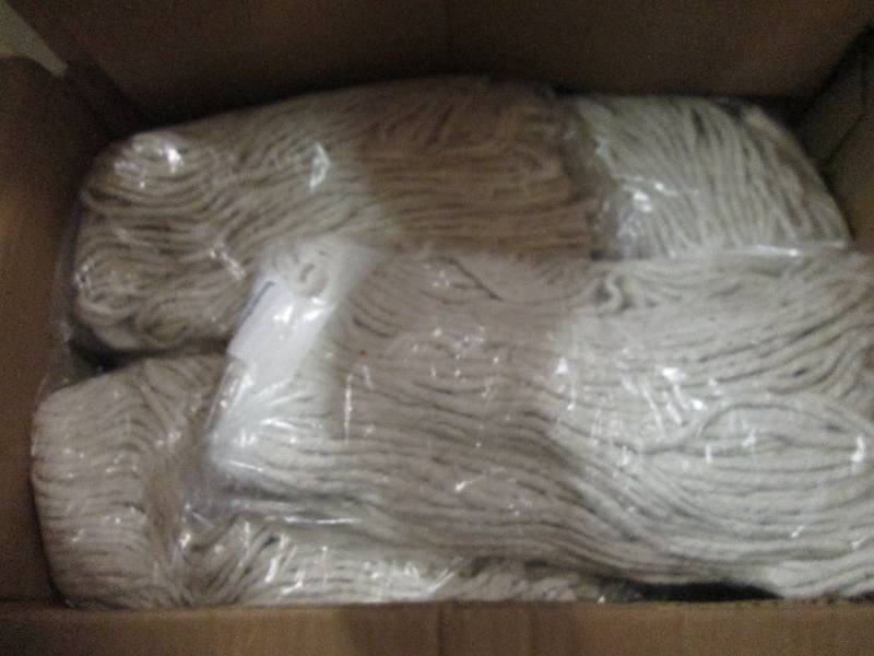 lot 236 image: 12 pack of cotton cut end mops ...