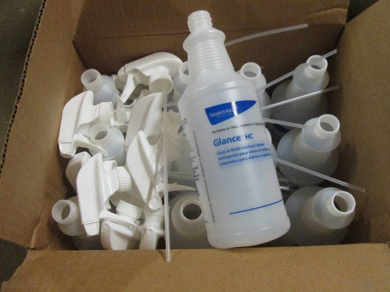 lot 238 image: 1 case of 12 empty spray bottles ...