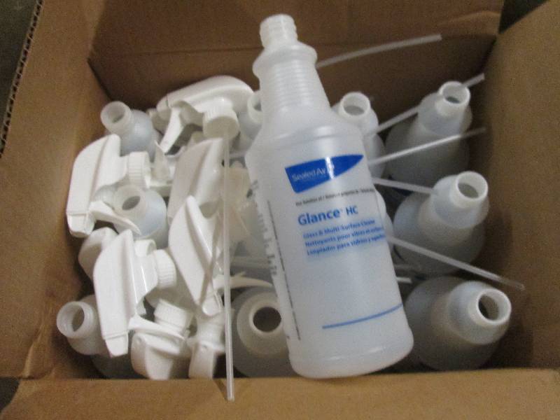 lot 239 image: 1 case of 12 empty spray bottles ...