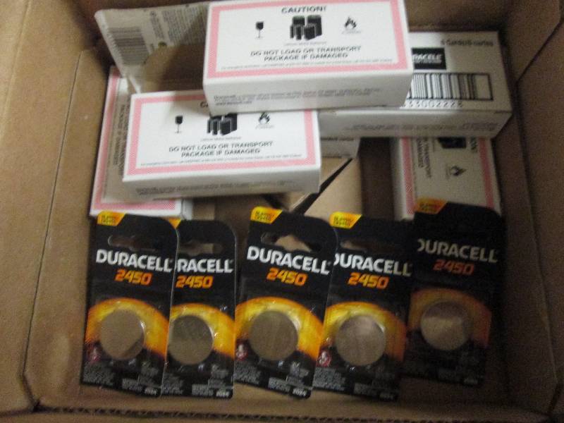 lot 245 image: 6 boxes of duracell 2450 6 per box ...