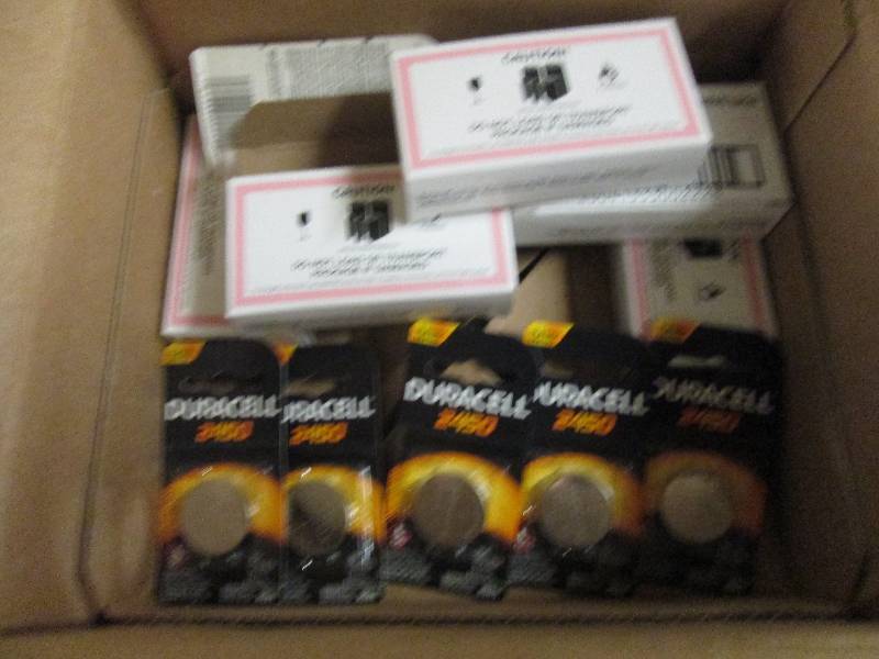 lot 248 image: 6 boxes of duracell 2450 6 per box ...