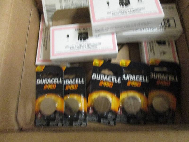 lot 249 image: 6 boxes of duracell 2450 6 per box ...