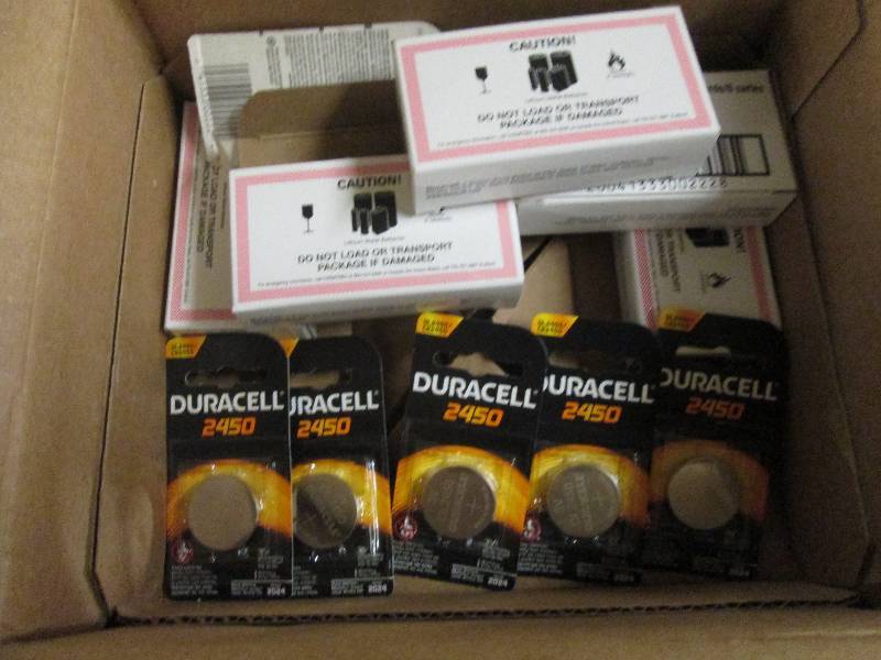 lot 254 image: 6 boxes of duracell 2450 6 per box ...