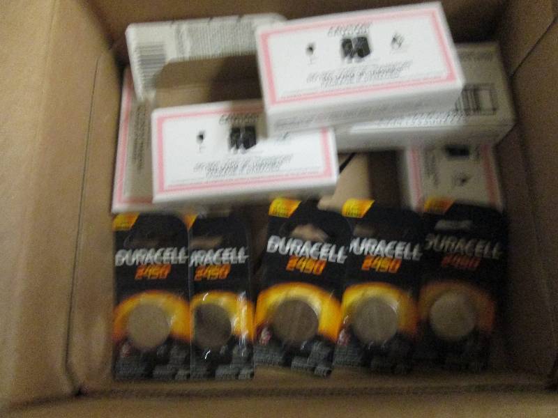 lot 257 image: 6 boxes of duracell 2450 6 per box ...