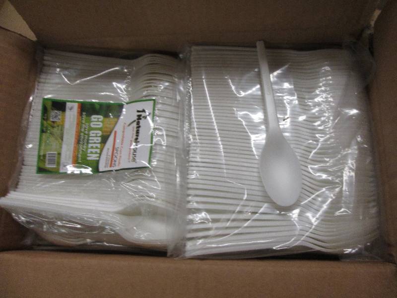 lot 263 image: 1 case of 1000pc plastic spoons ...