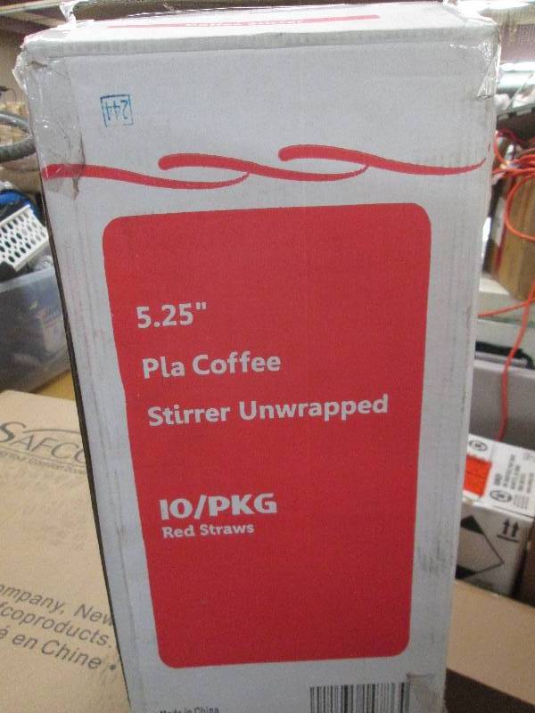 lot 264 image: 1 case of 5.25 coffee stirrers 10 p...