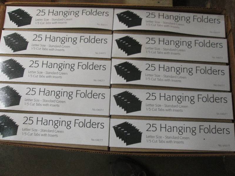 lot 269 image: 1 case of 10 boxes of 25 hanging fo...