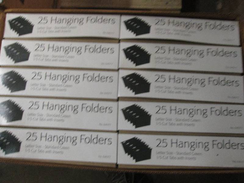 lot 270 image: 1 case of 10 boxes of 25 hanging fo...