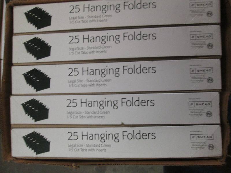 lot 272 image: 1 case of 5 boxes of 25 hanging fol...