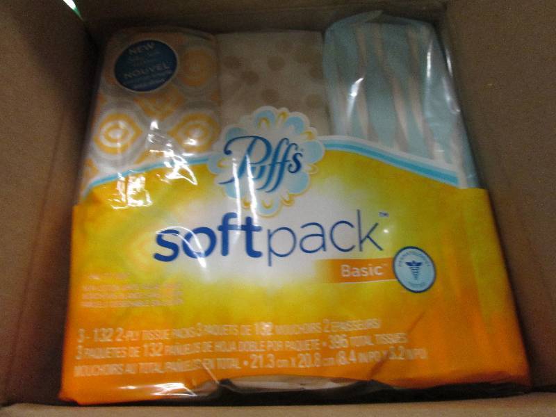 lot 278 image: 1 case of puffs soft pack basic 33...
