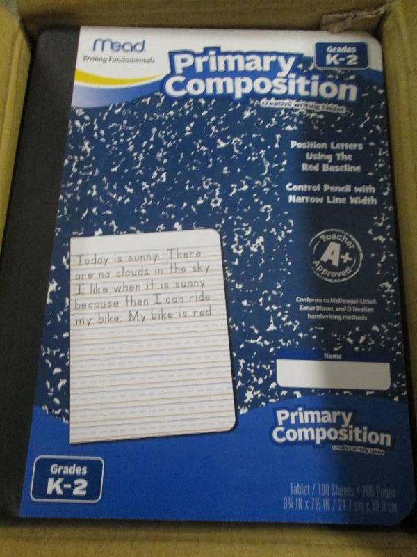 lot 293 image: 1 case of 12 mead primary comp book...