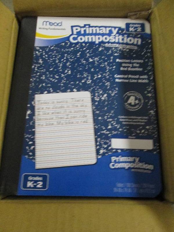lot 294 image: 1 case of 12 mead primary comp book...