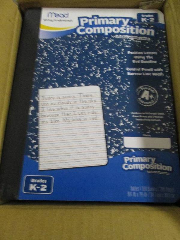 lot 295 image: 1 case of 12 mead primary comp book...