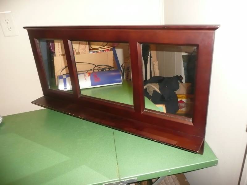 lot 11 image: Cherry Pub Mirror - Cool Piece, Good Condition - Approx 37wide 19high