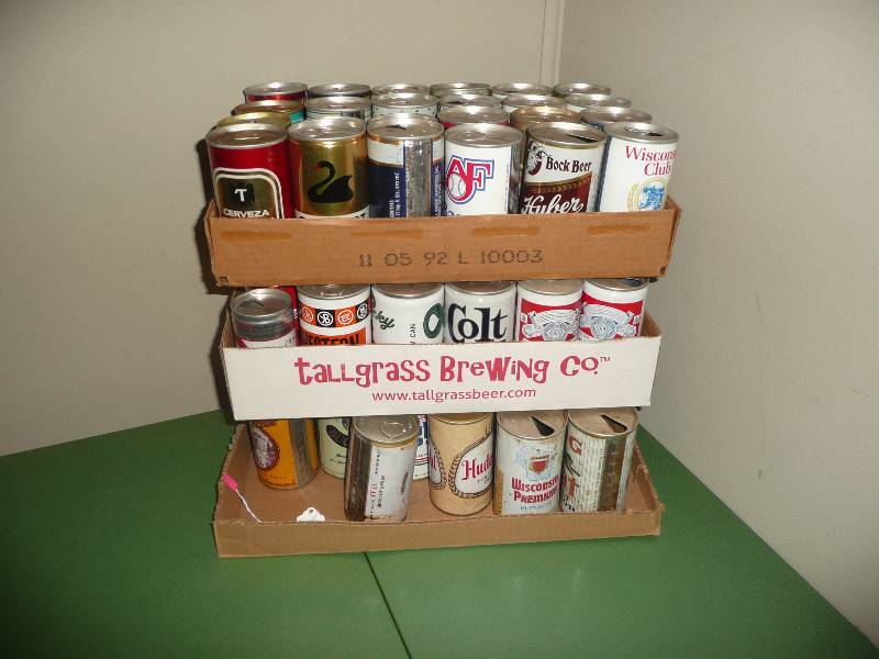 lot 14 image: Vintage Beer Can Group - Some Very Collectible - see pictures