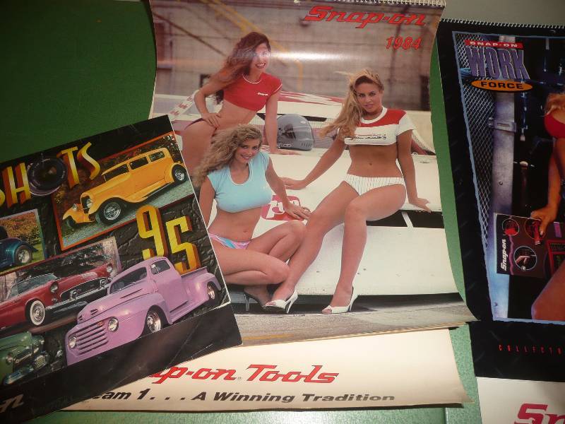 lot 30 image: Vintage Snap On Calenders - See Pictures
