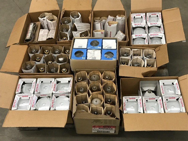 (10) Boxes Of Light Bulbs