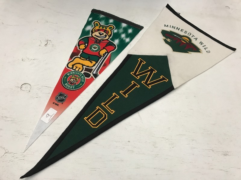 Lot Of (2) MN Wild Banners 30 & 4...