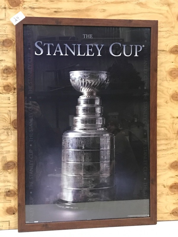 24x36 Framed The Stanley Cup Po...