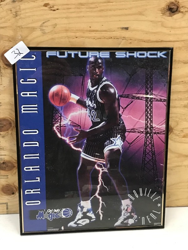 16x20 Framed Orlando Magic Shaqui...