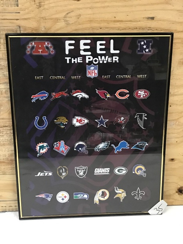 16x20 Framed NHL Feel The Power...