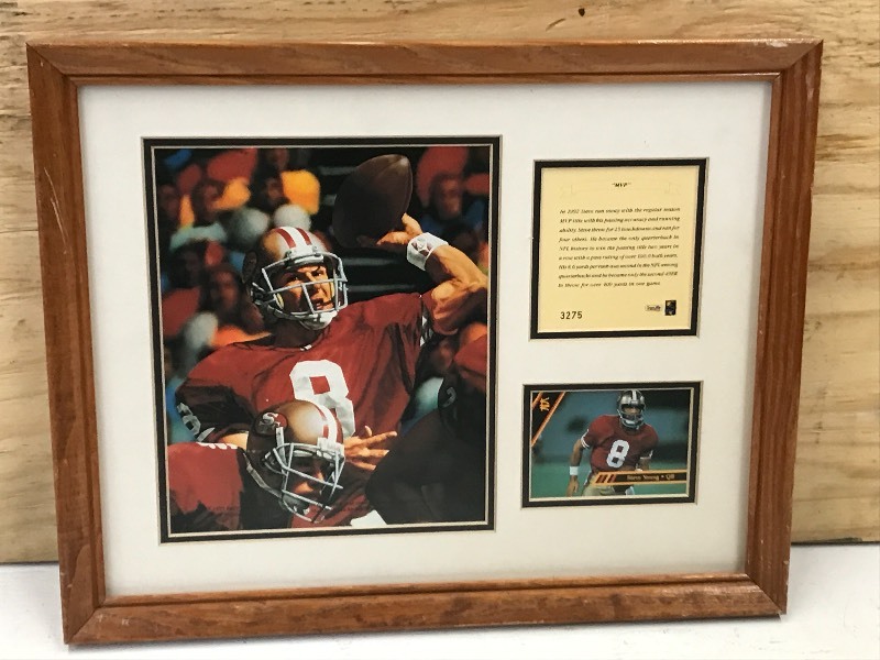 12x15 Framed Steve Young MVP Memo...