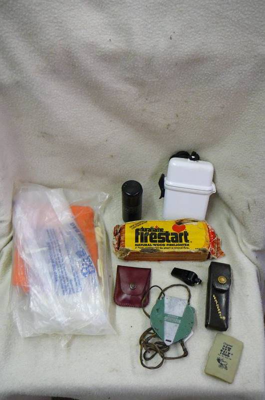 lot of hunting gear