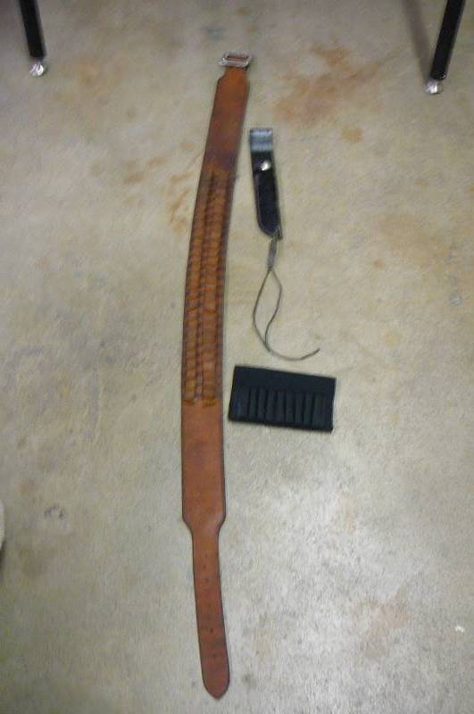 Knife Sheath and ammo belt