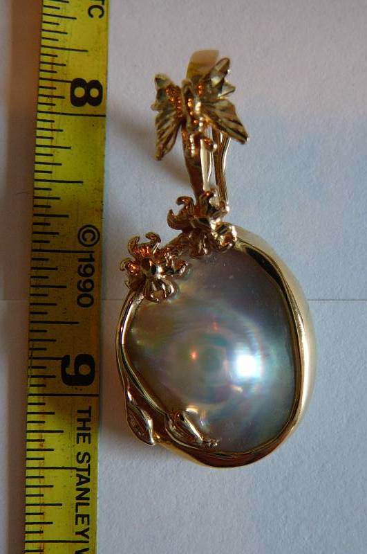 14k Pendant Pearl 5.6g