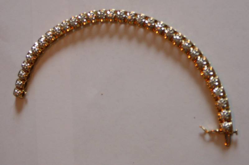 14k Bracelet Diamond 18.5g