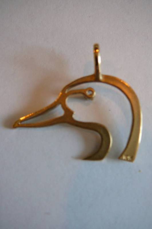 10k Pendant Duck 2.3g