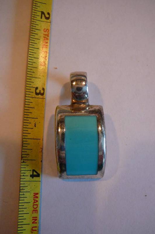 Mexico 925 Blue Pendant 8.5