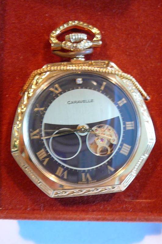 Caravell Watch works, Gruen Ladies Diamond Water Resistant Watch 321-2035, Ladies pocket watch, Mens Pocket watch