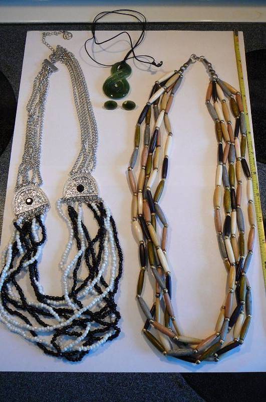 Jade & Misc. Necklace & Earrings