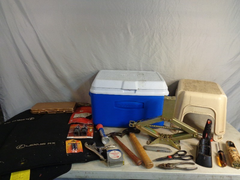 lot 120 image: Cooler, Tools, and More