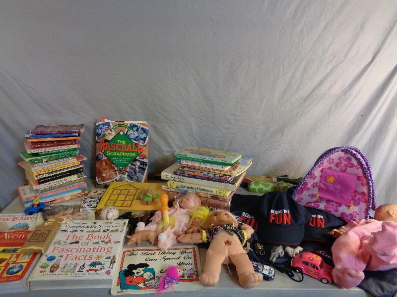 lot 144 image: Old Dolls, Books, and More