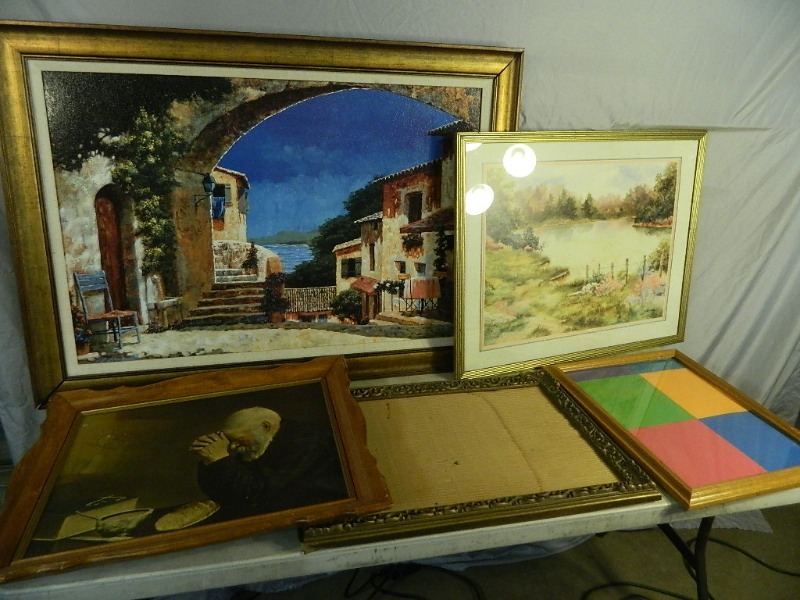 lot 32 image: Assorted Art and Framed Pictures