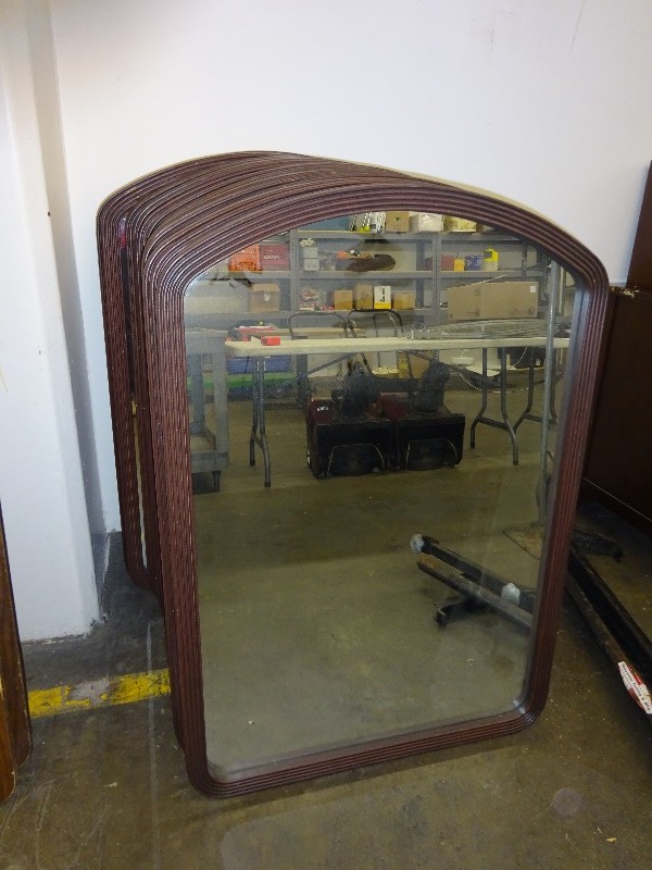 Rounded top mirrors