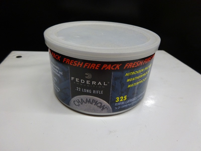 Federal 22 long rifle nitrogen packed