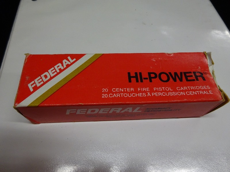 Federal Hi Power center fire pistol cartridges