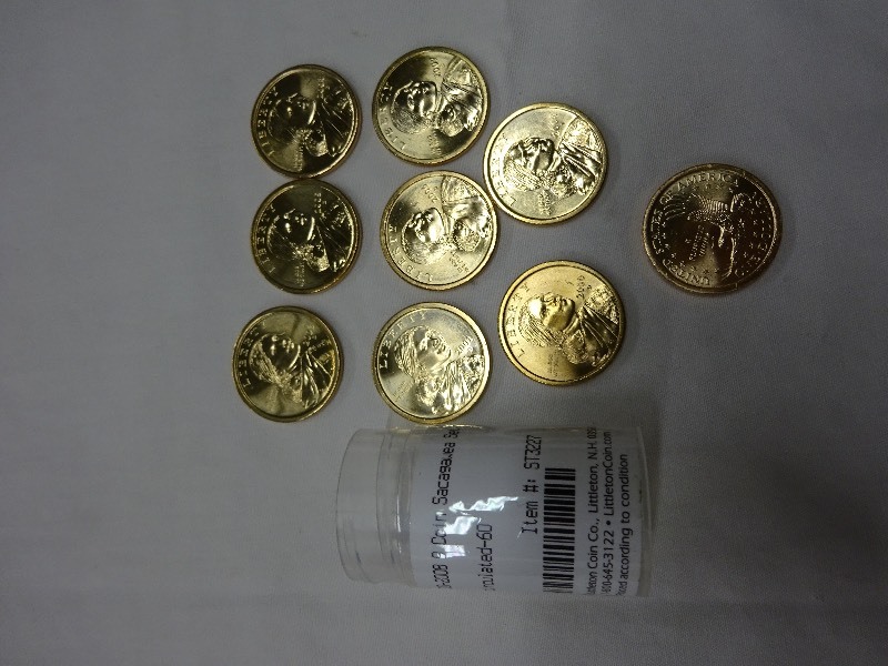 2000-2008 9 coins Sacagawea set