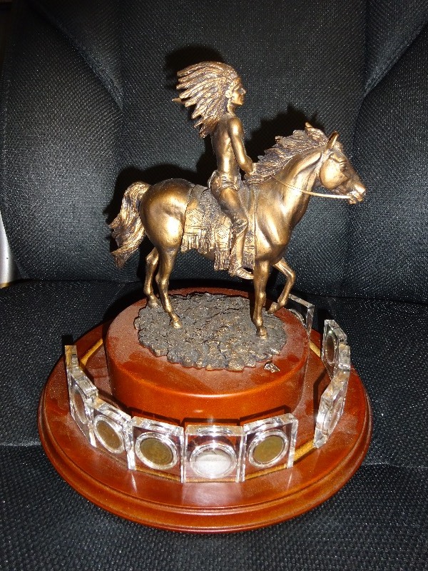 Display Holder with coins wheat pennies