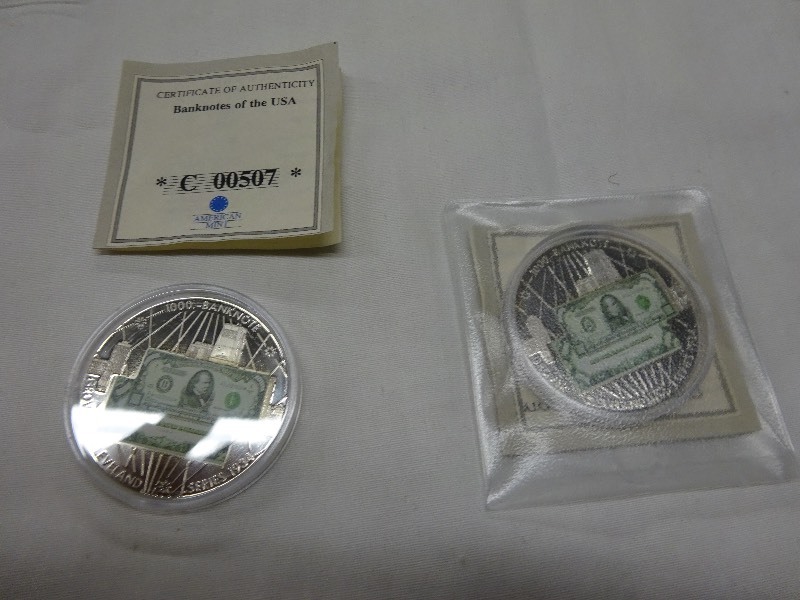 Lot of 2 $1000.00 Bank Note