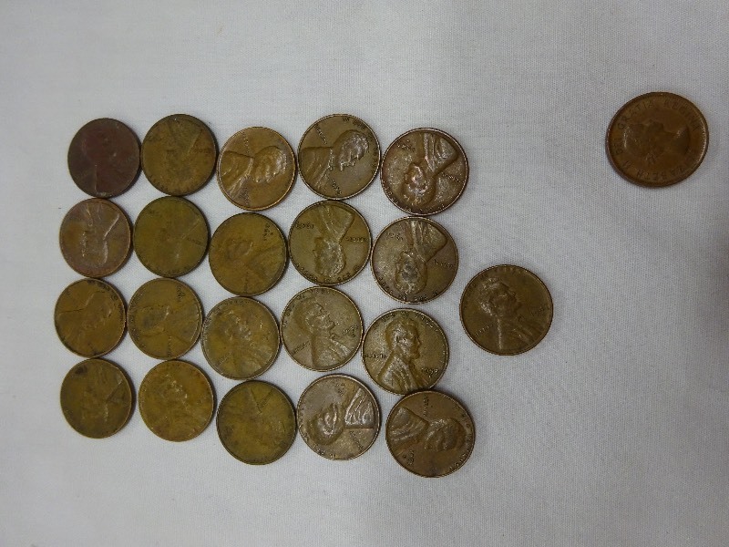 Lincoln Head Wheat Pennies Variety of years