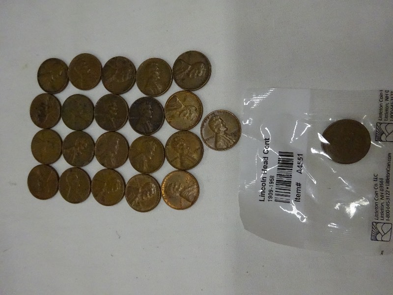 Lincoln Head wheat penny 1951 in package