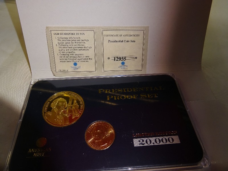 Presidential Proof Set American Mint Dollar