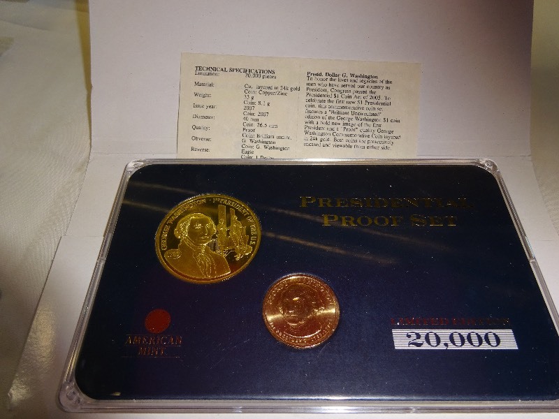 Presidential Proof Set American Mint Dollar