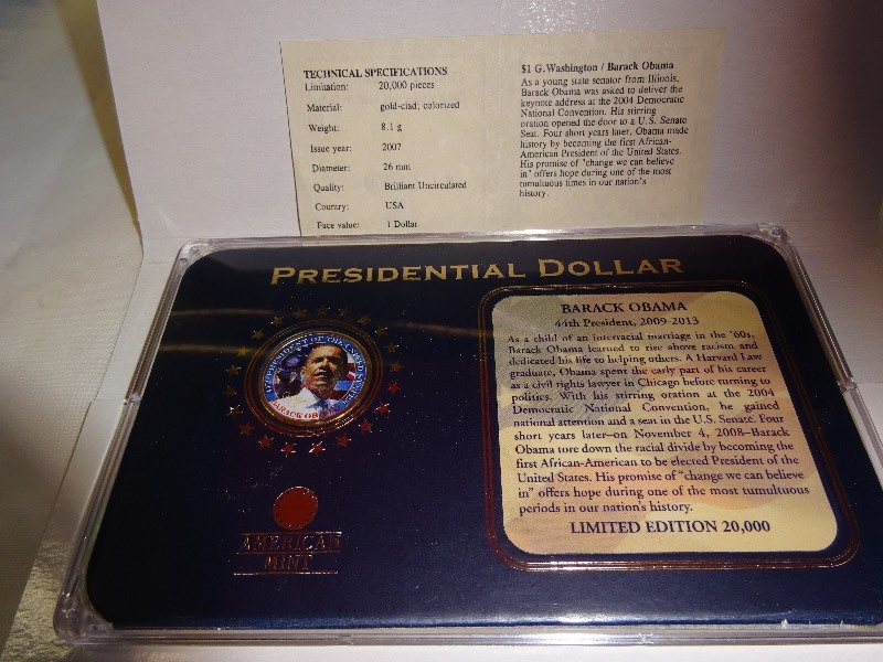 Presidential Dollar Barack Obama 2007