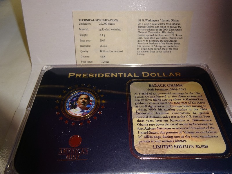 Presidential Dollar Barack Obama 2007